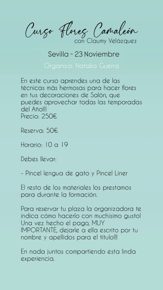 23/11/25 - Flores Camaleón- BY. CLAUMY VELAZQUEZ