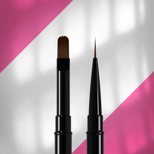 Pincel Doble Punta Staleks Expert Líneas Finas/Gel NBE03/06