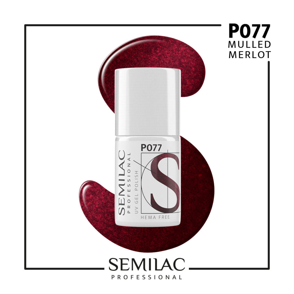 Esmalte Permanente SEMILAC P077 Mulled Merlot