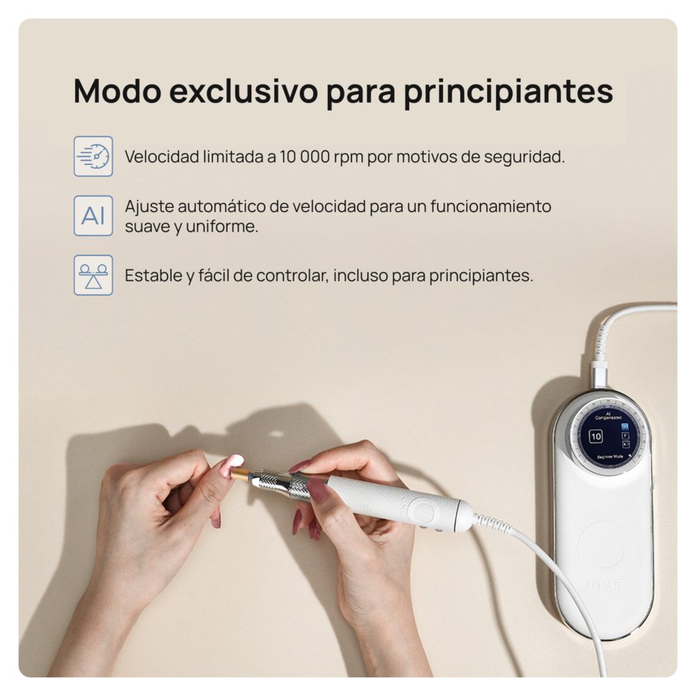 Torno IA Micromotor inteligente O’Nail